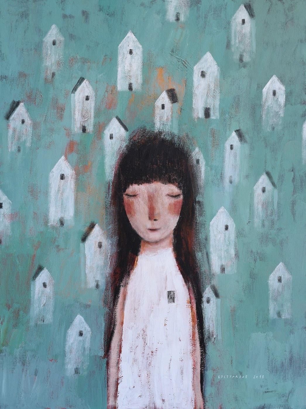 The city that no longer exist Painting