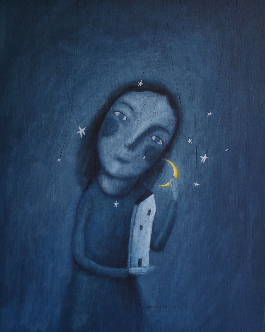 Goddess of the night Painting