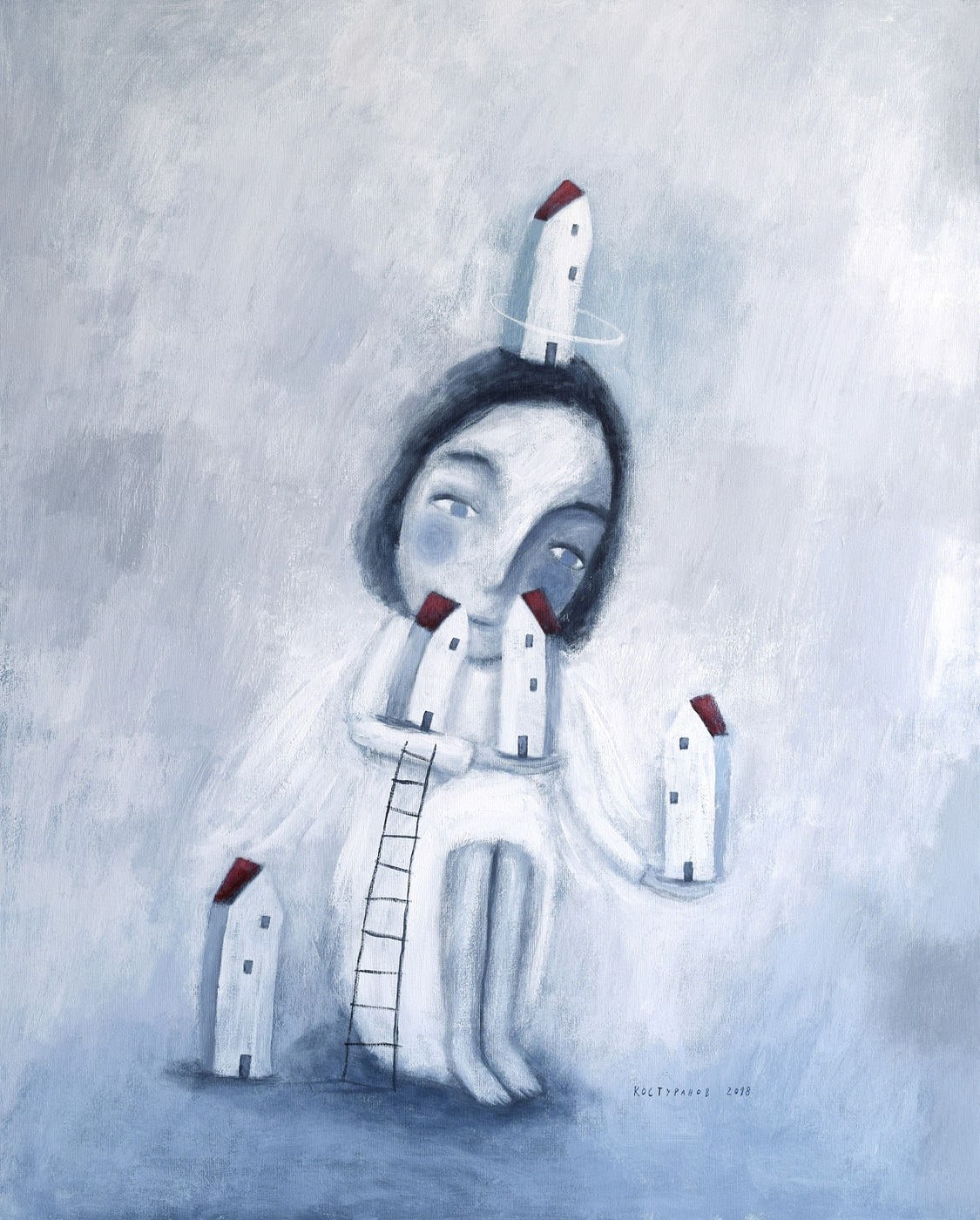 Guardian Angel 2 Painting