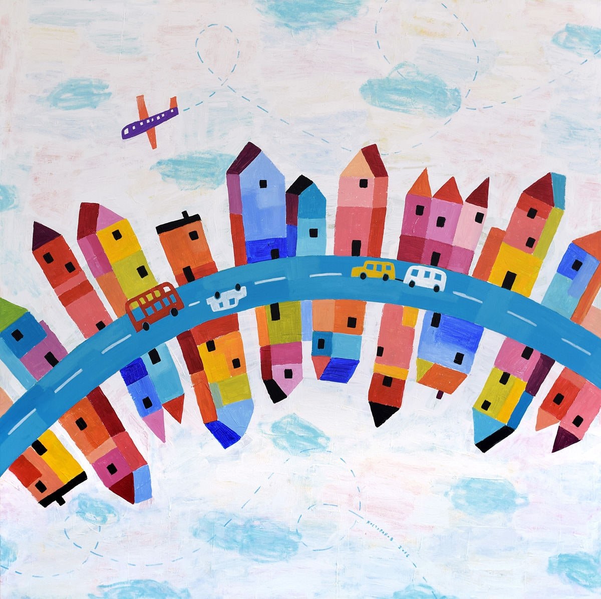 Heavenly buildings Painting
