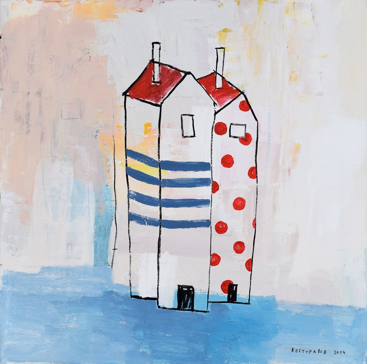 Fashionable houses Painting