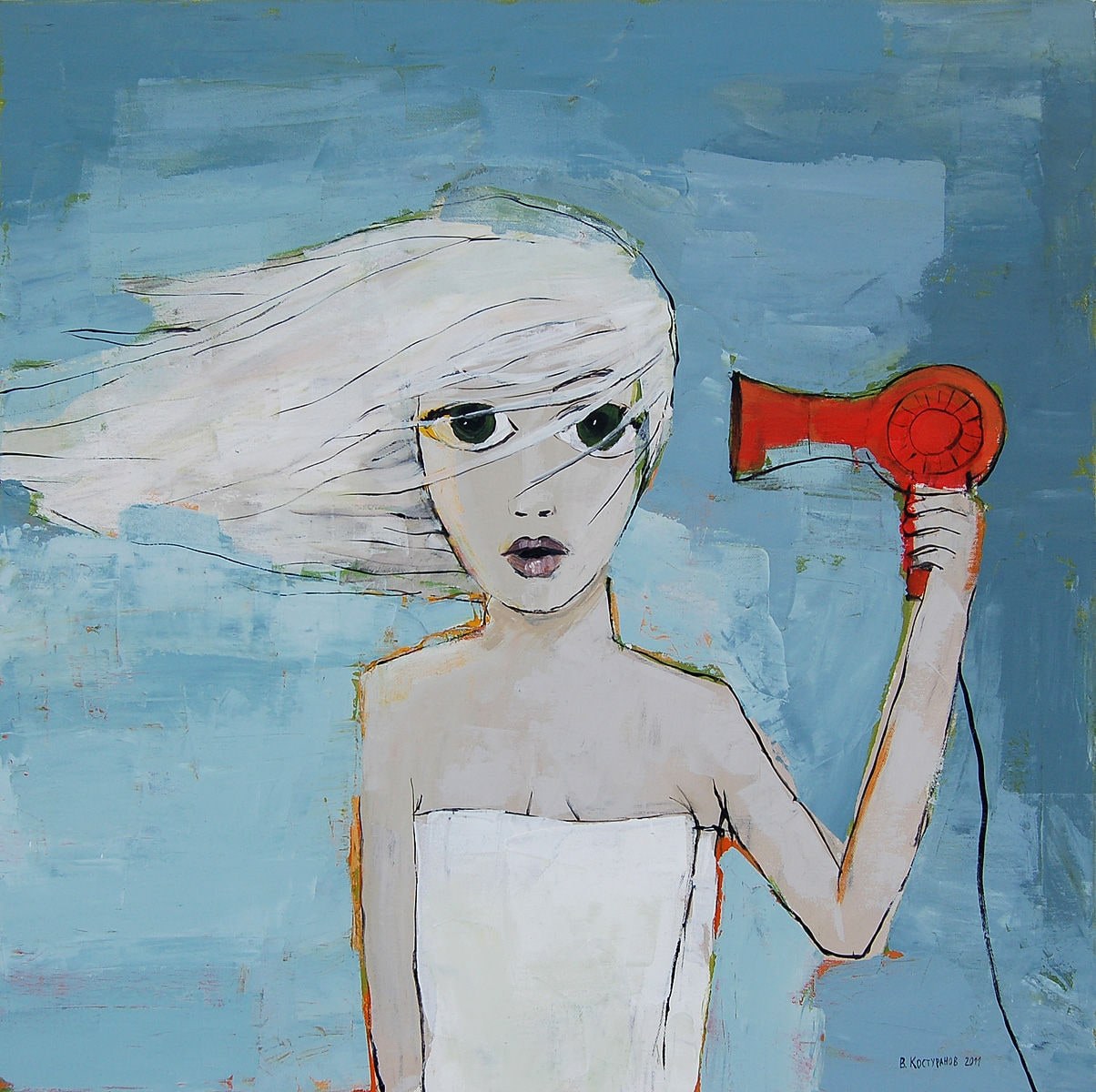 The wind inside me Painting