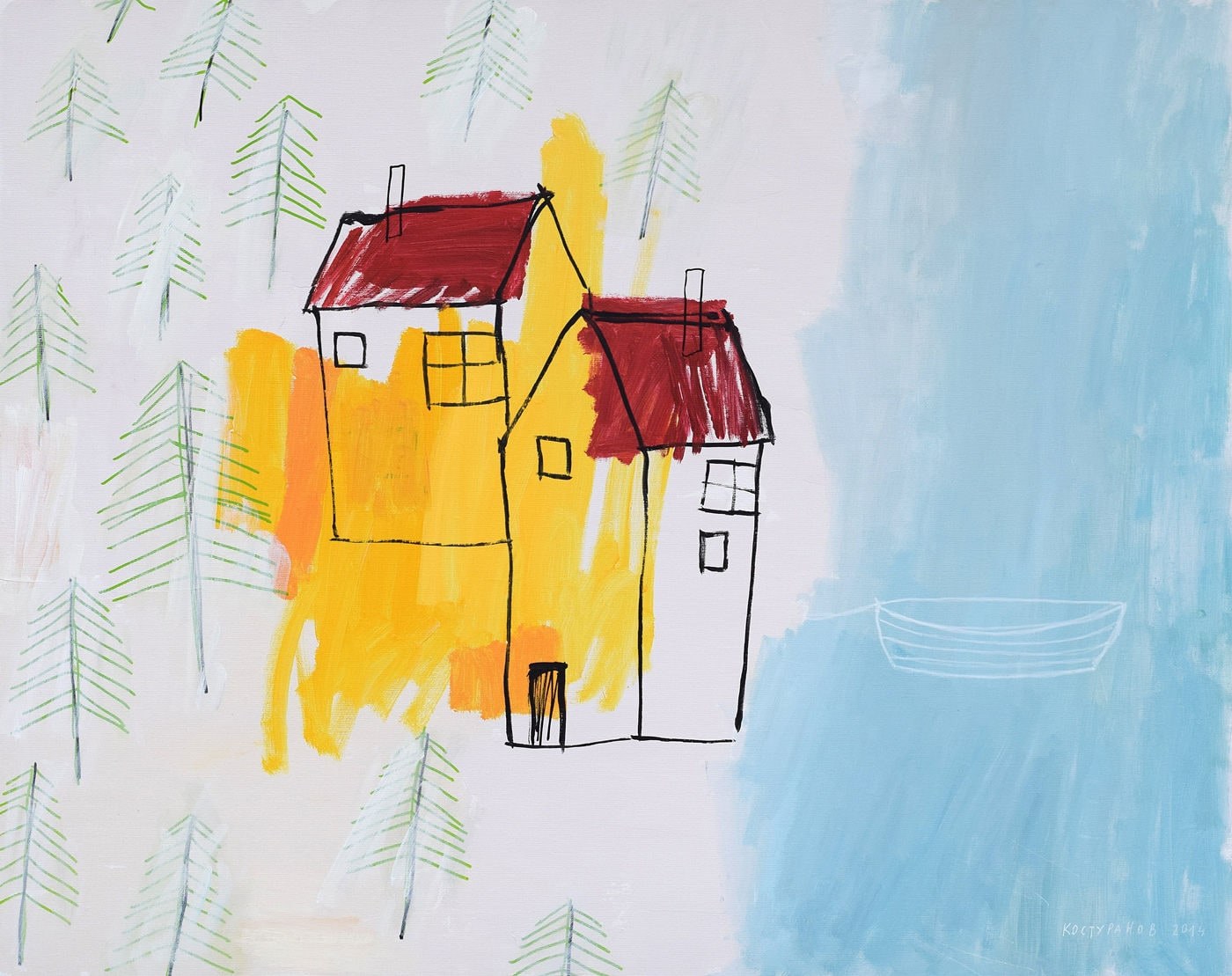 Lake house Painting