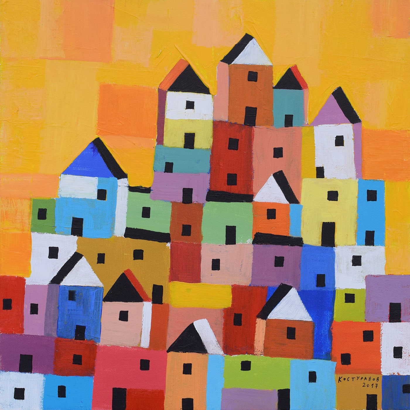 Sunny hill Painting
