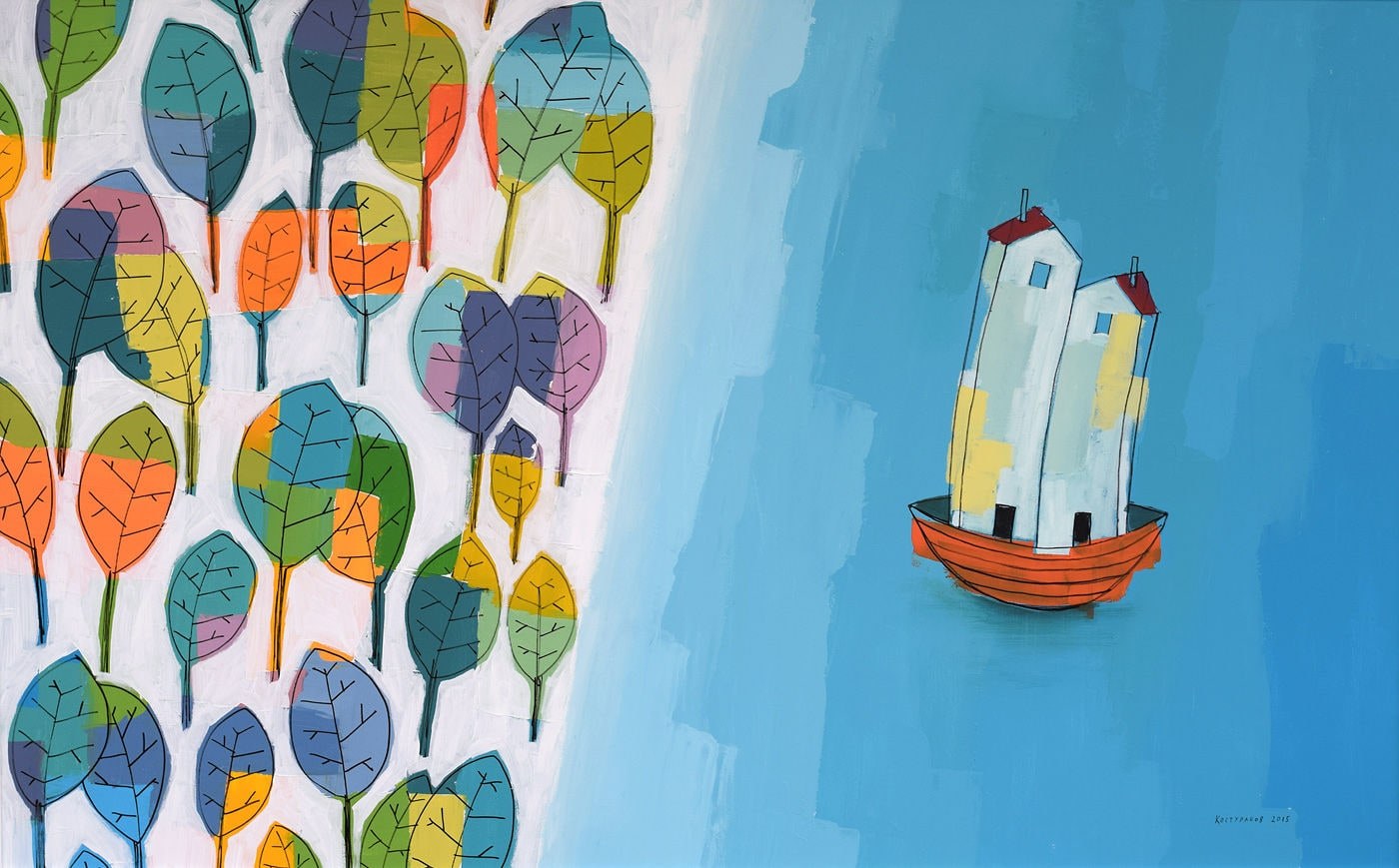 Love on the lake Painting