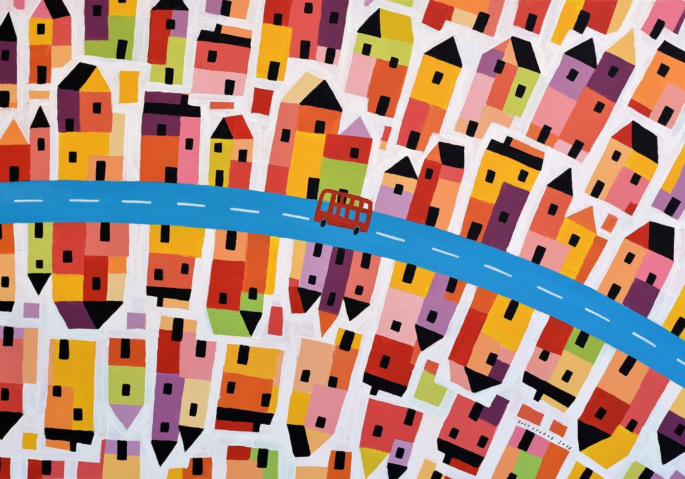 Sunny city Painting