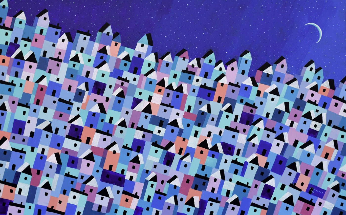 Moon gathering Painting