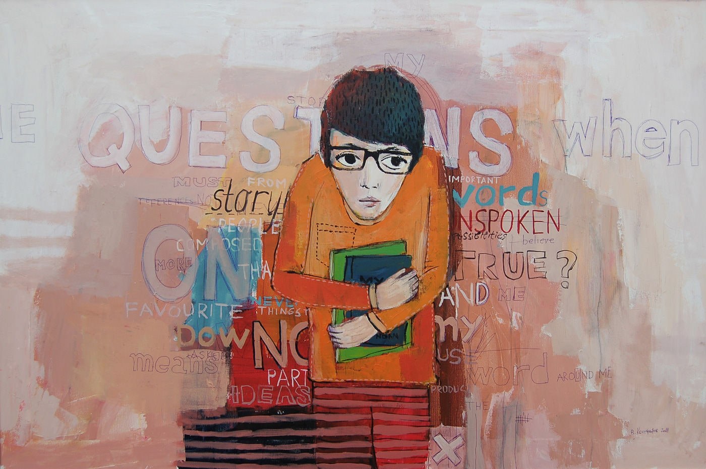 Written silence Painting