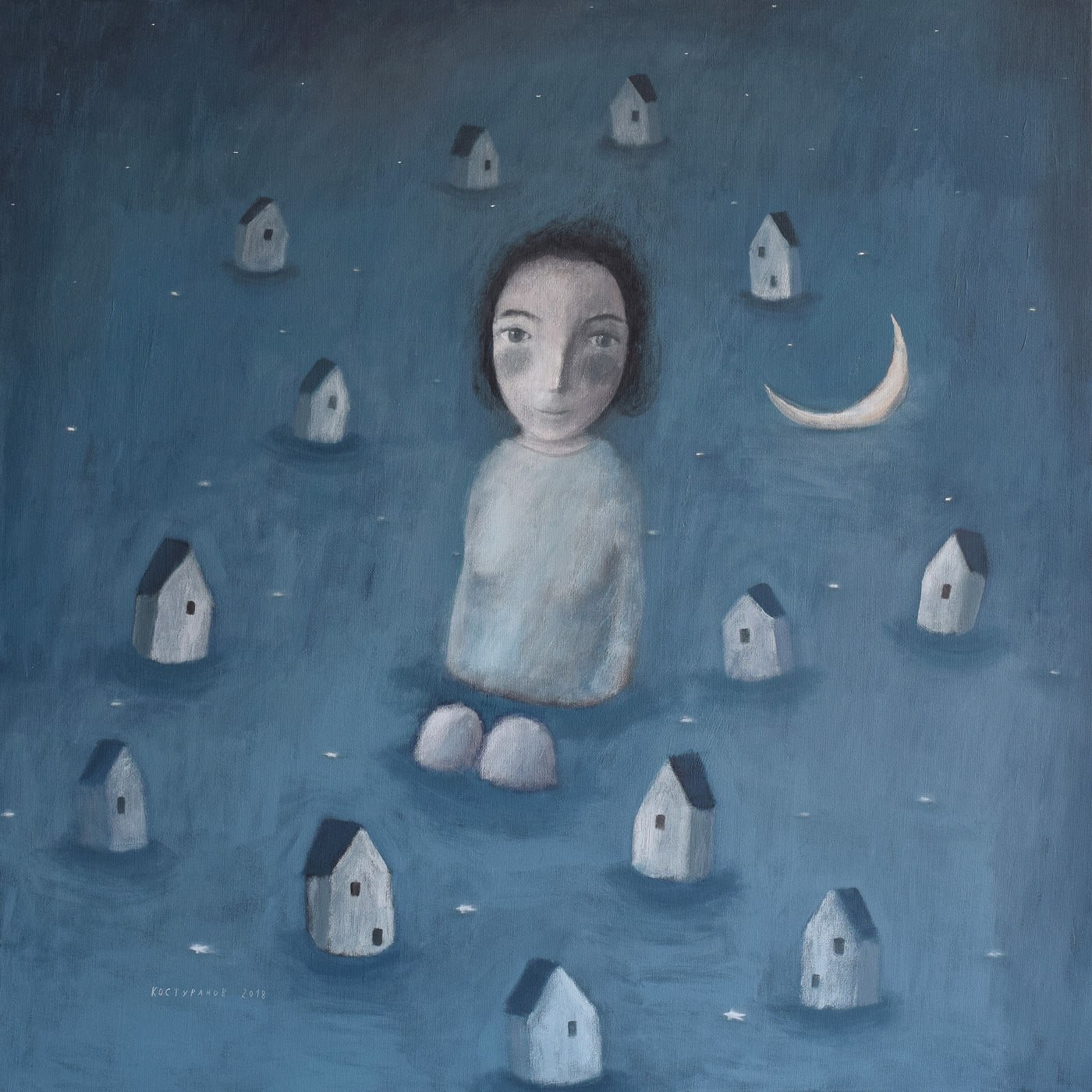 Deep night Painting