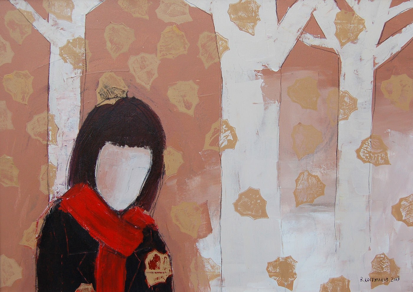 Autumn walk Painting