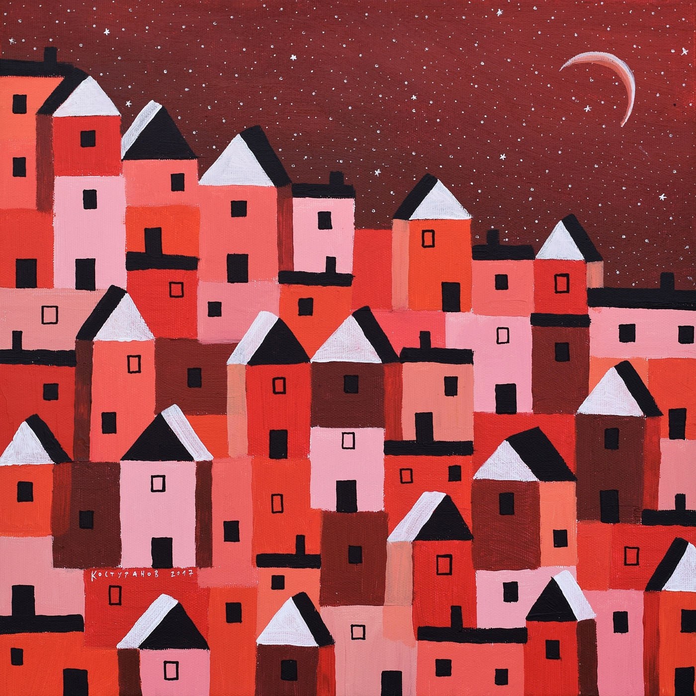 The red city Painting