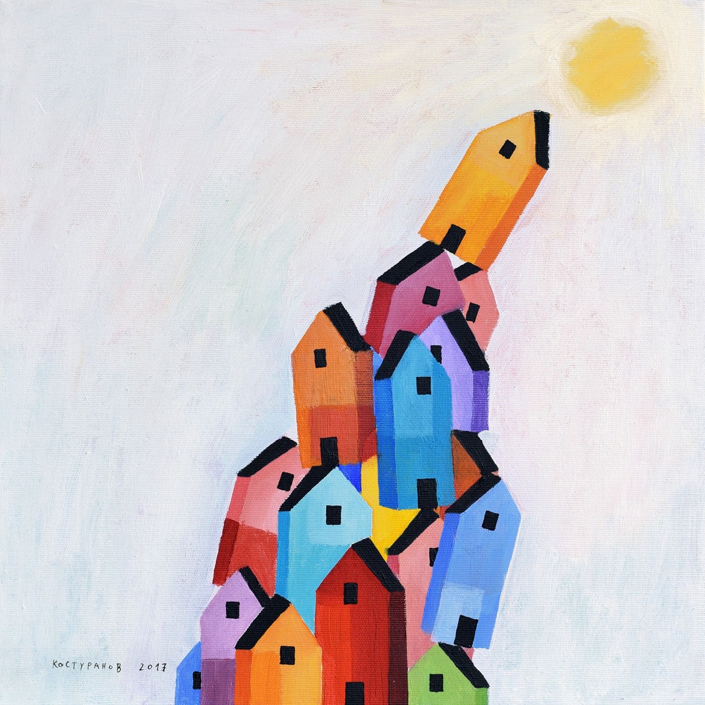 Houses of the sun Painting