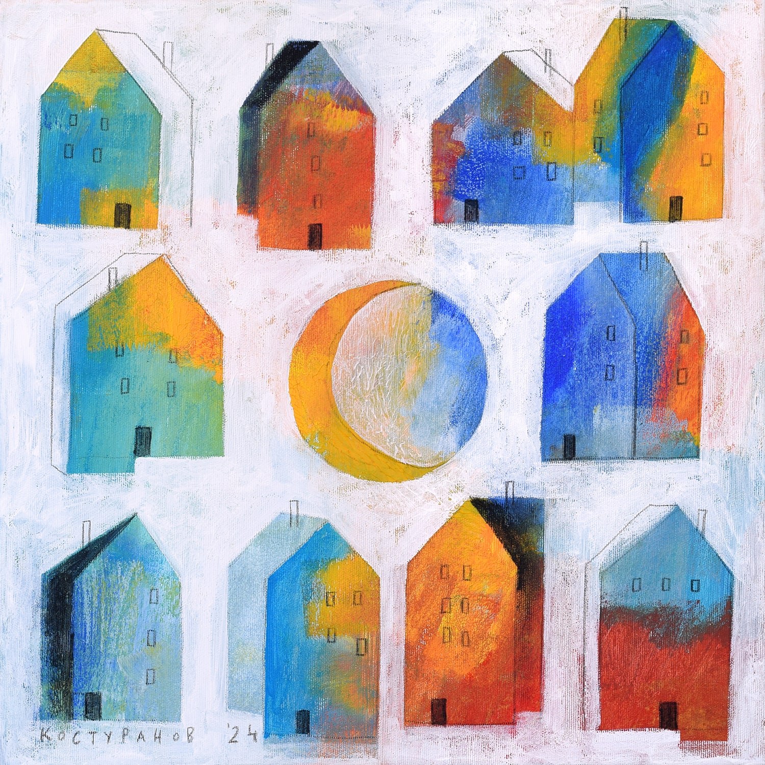 A warm summer night Painting