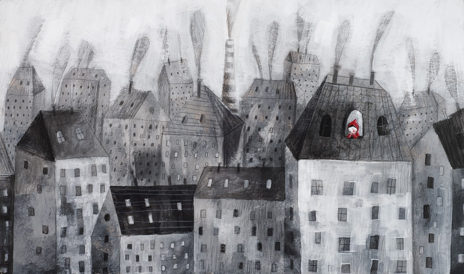 the girl and the city, illustration 3
