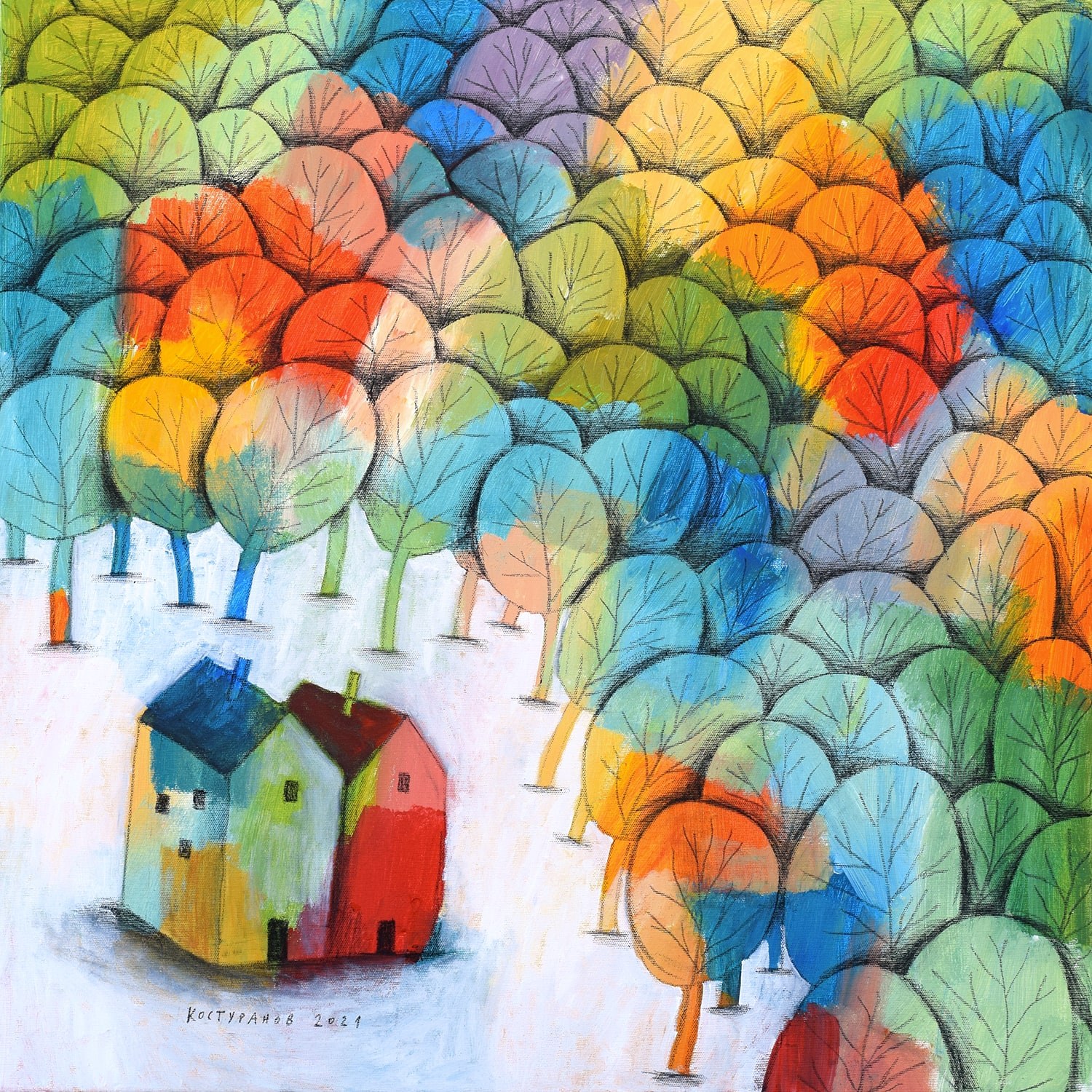 The forest Painting