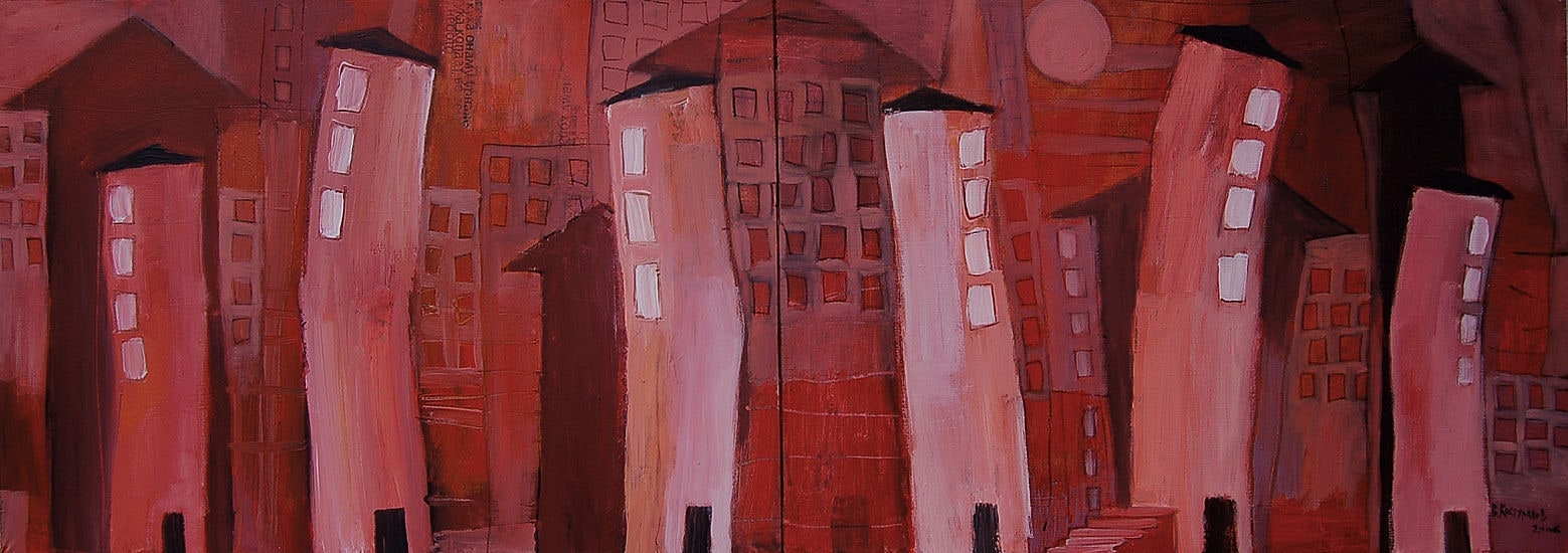 Red city Painting