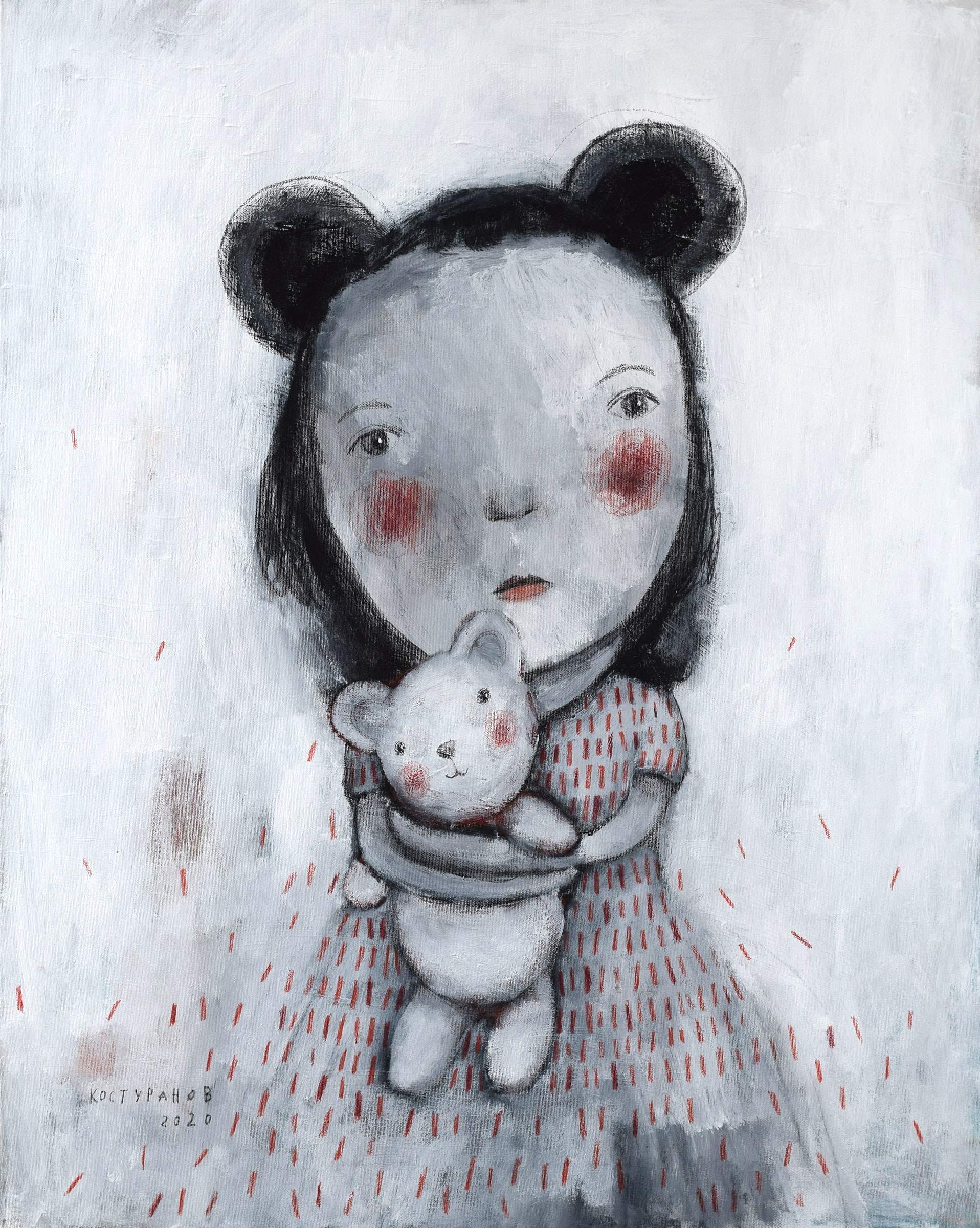 Bear hug Painting