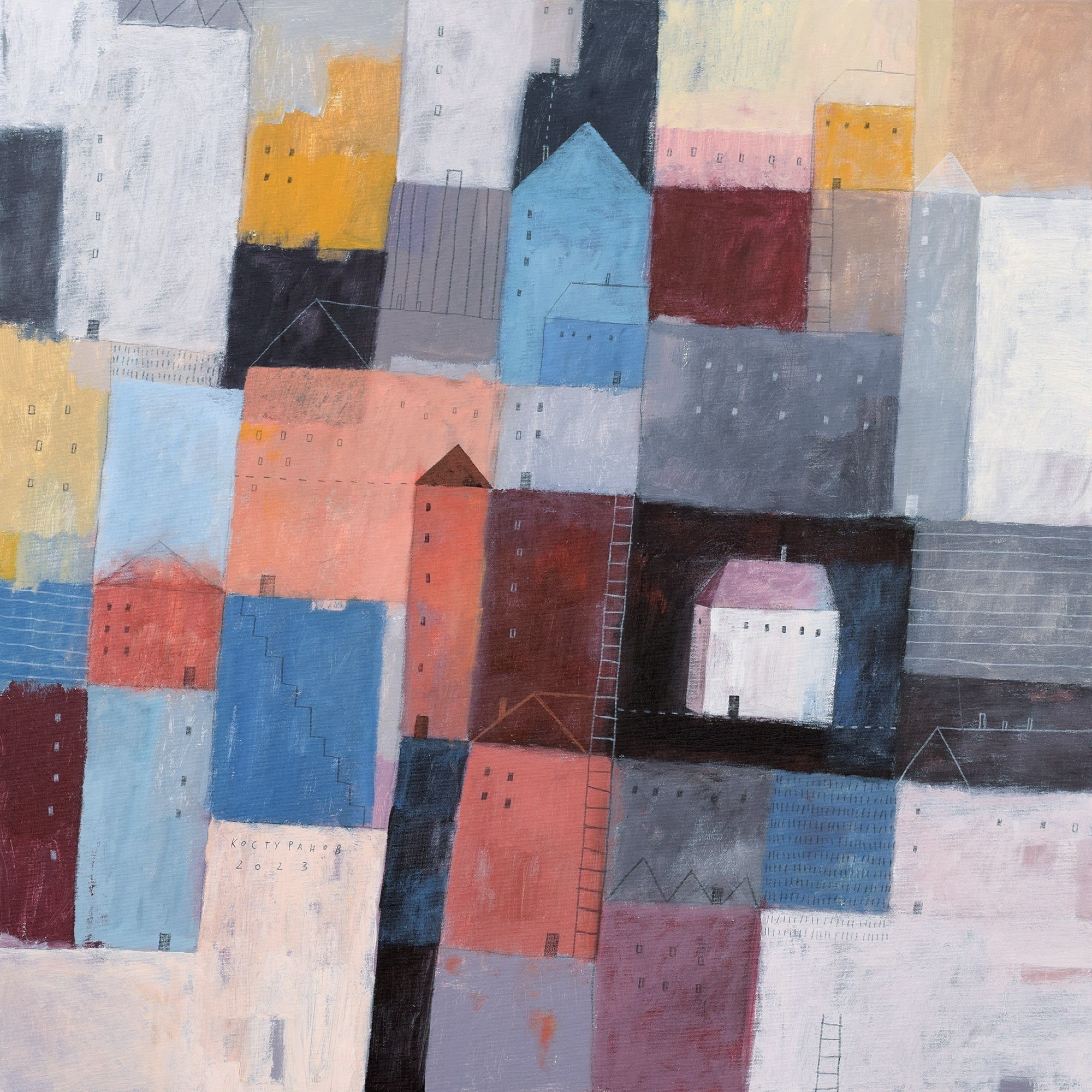 Cities where I don't belong Painting