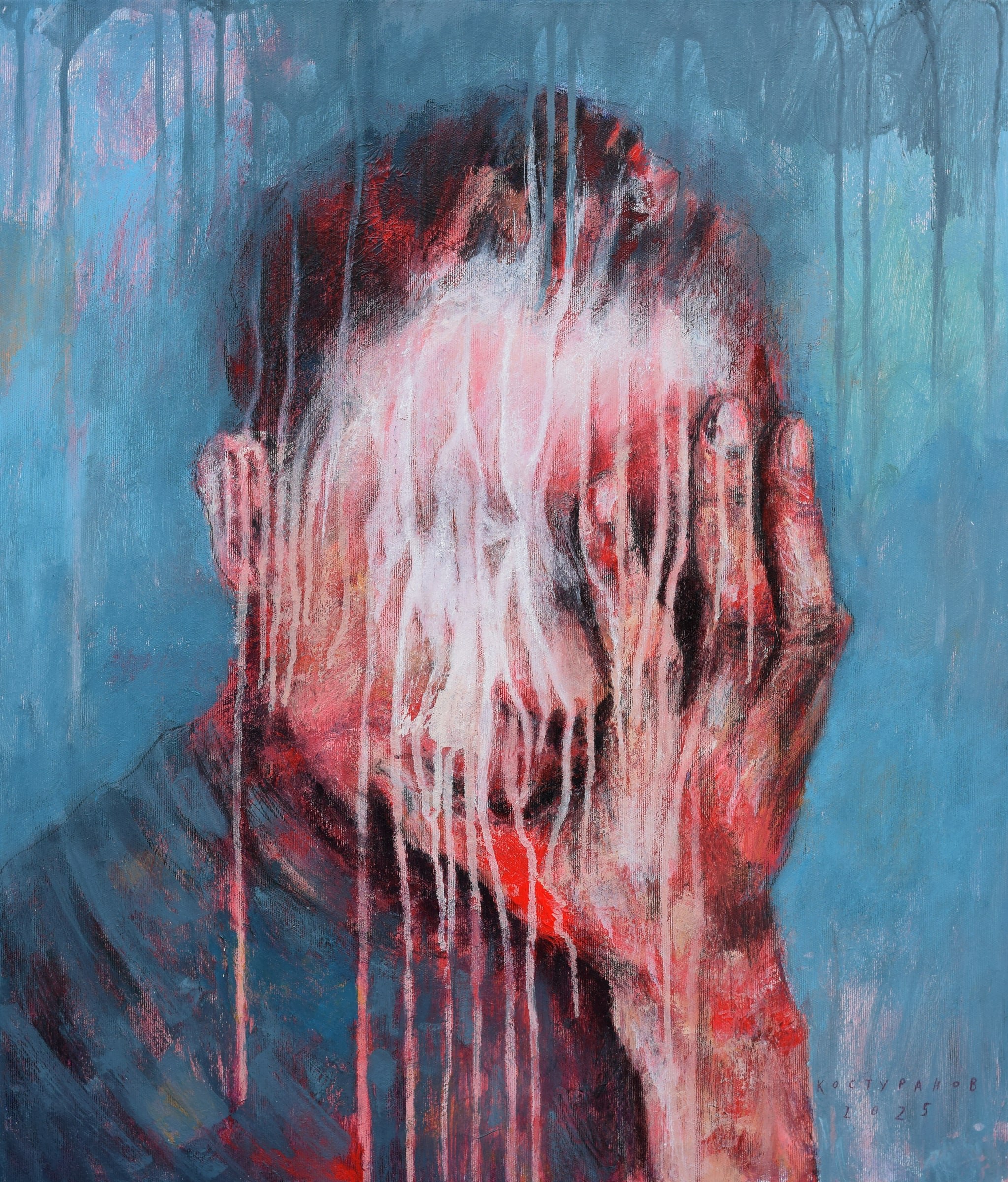 Hard rain Painting