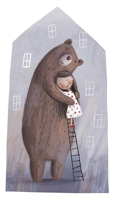 the girl and the bear, illustration 5