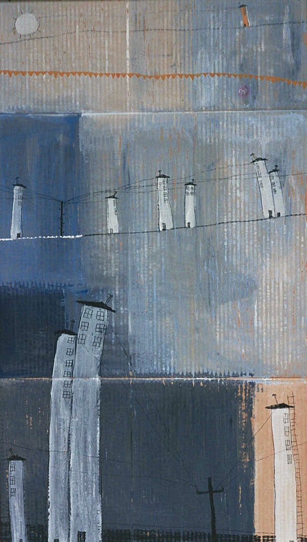 Buildings going wild Painting