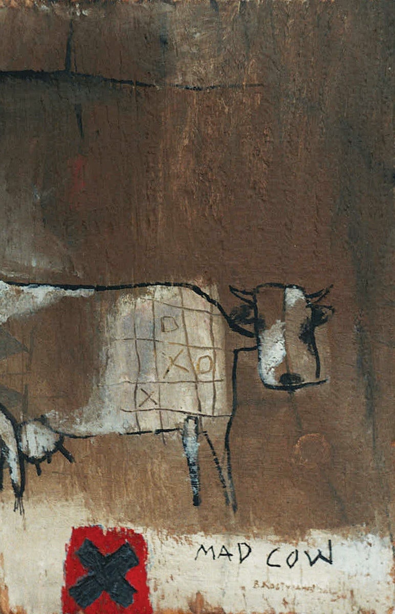 Mad cow Painting
