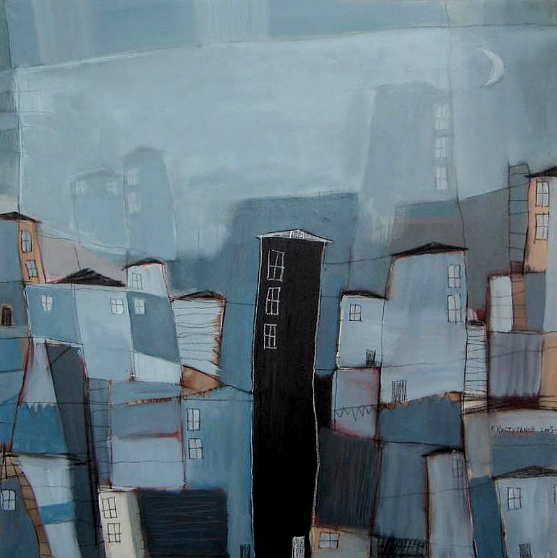Alone in the night Painting