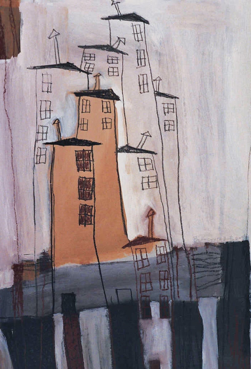 A house gathering Painting