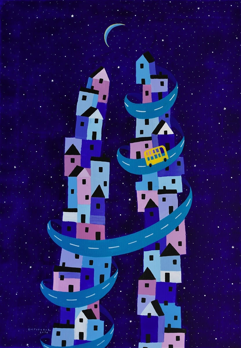 Road to the moon Painting