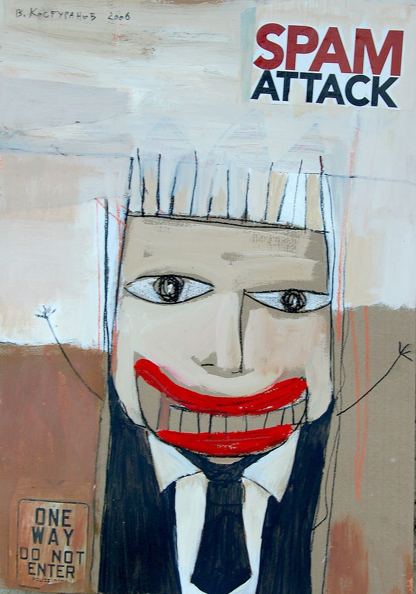 Spam attack Painting
