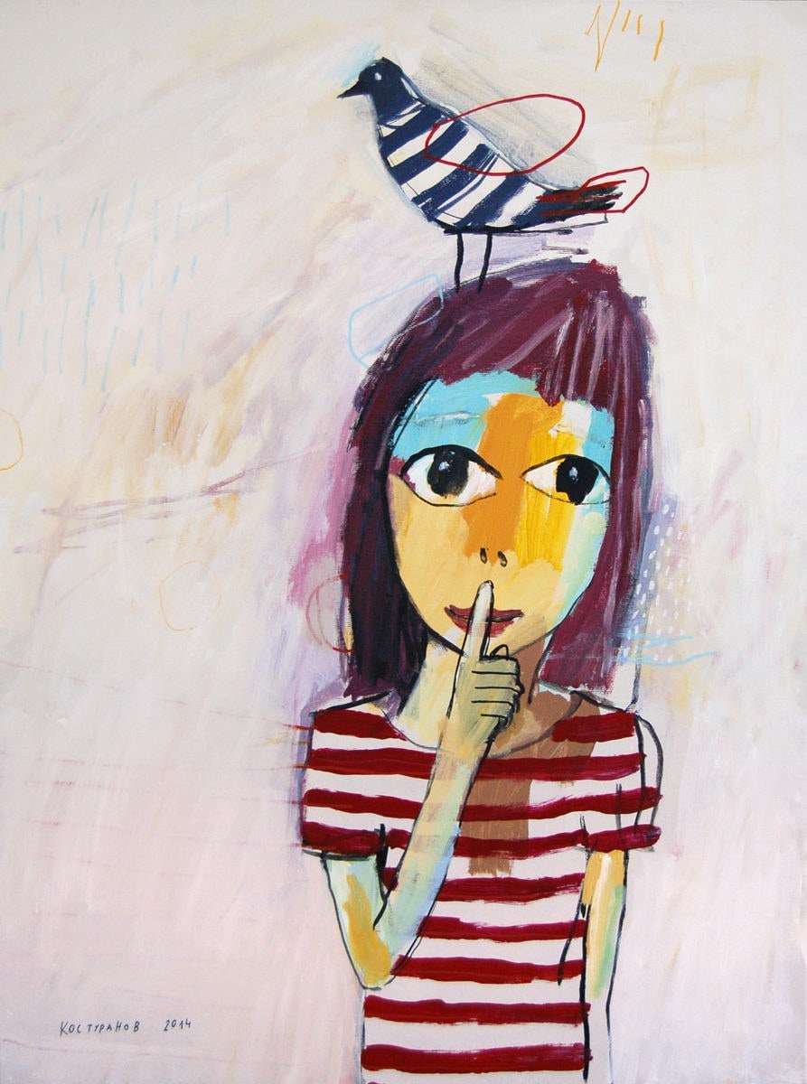 Birdy mood Painting