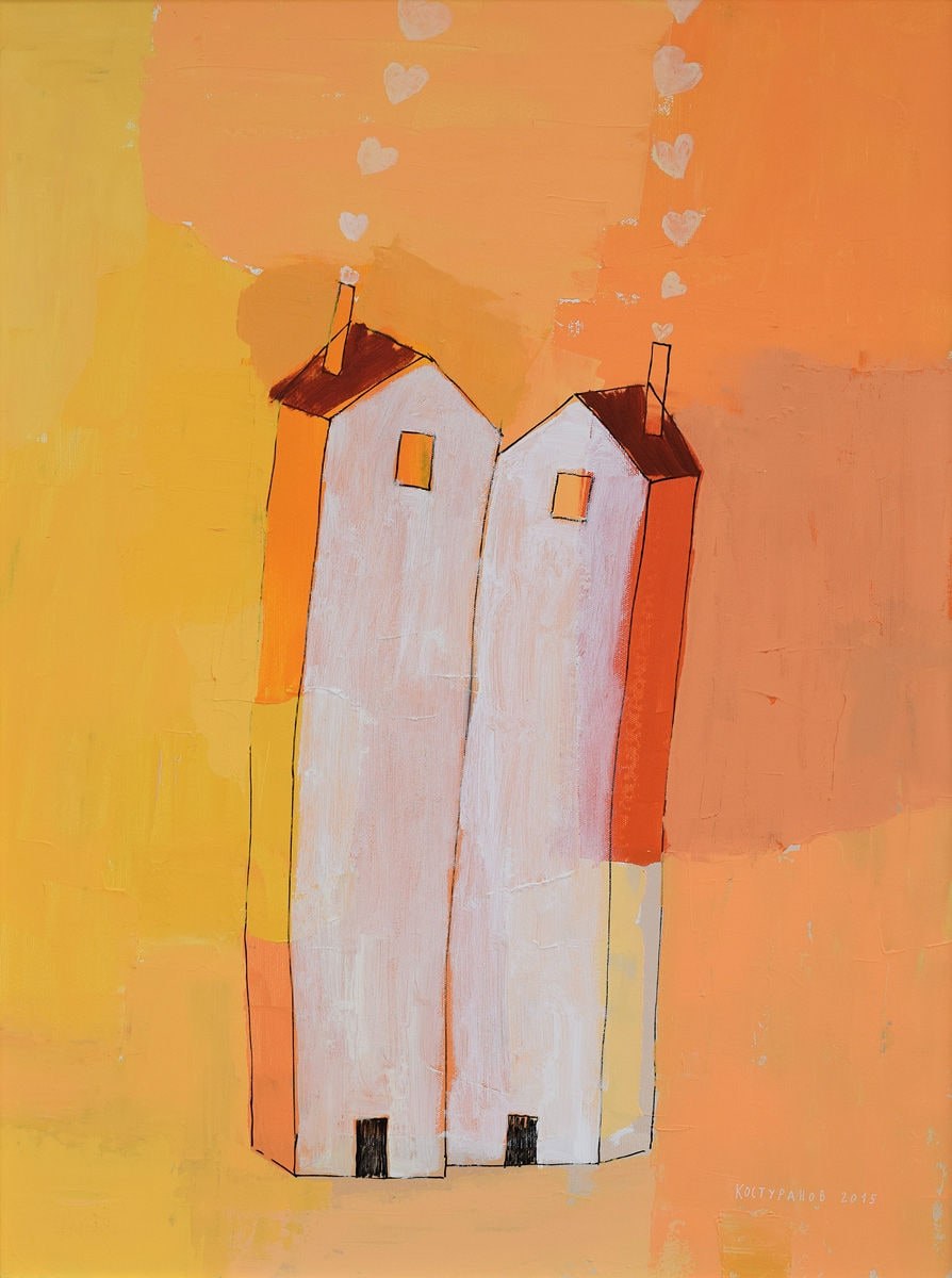 Flaming love Painting