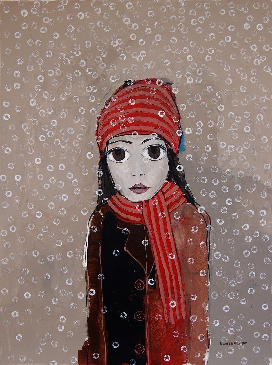 Walking snow Painting