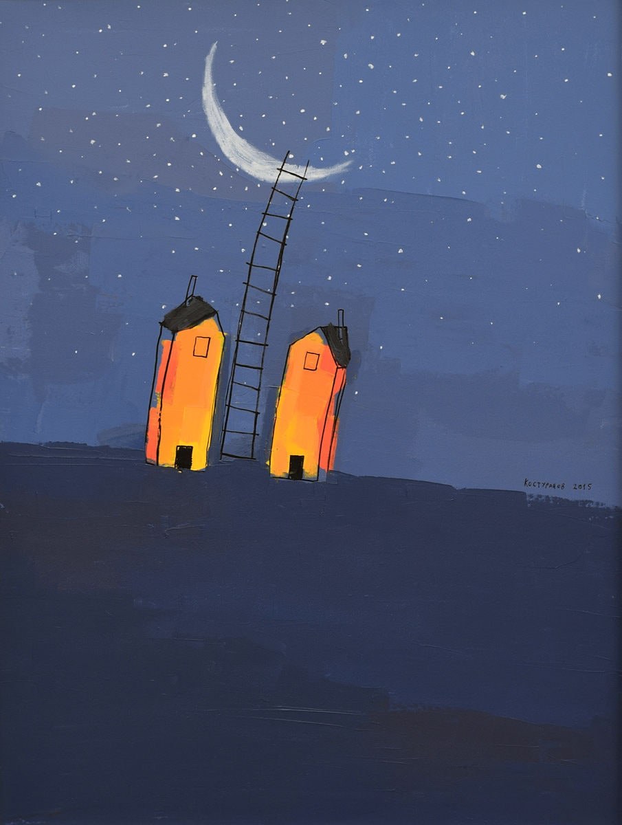 A trip to the moon Painting
