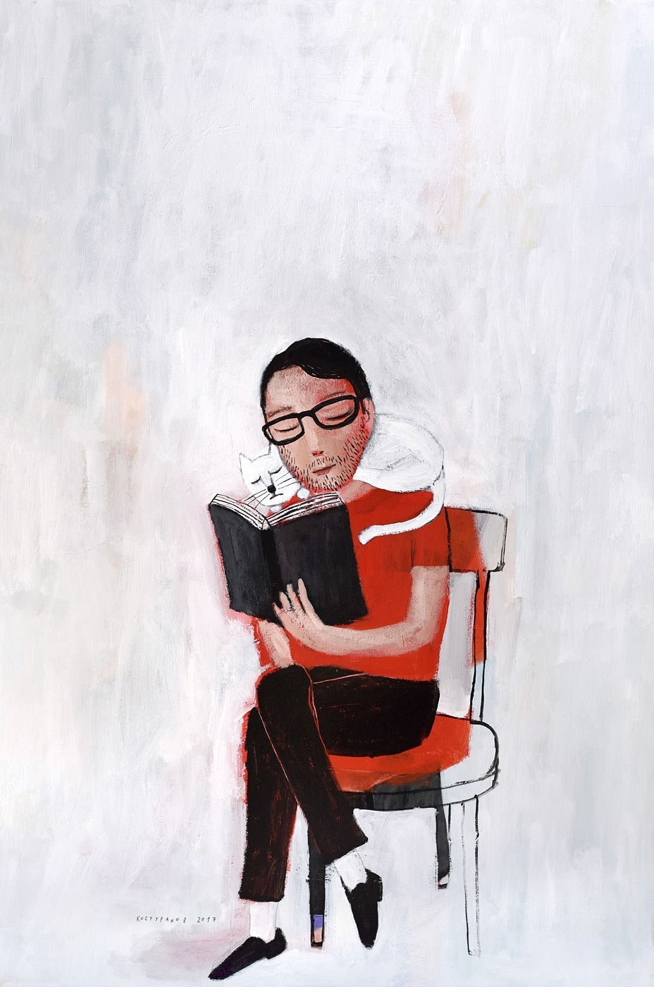 A book of silence Painting
