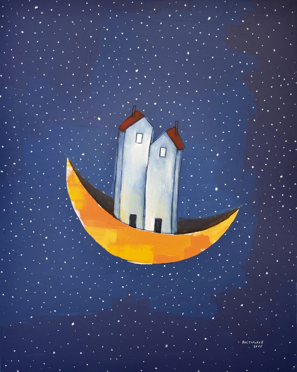 Sail to the moon Painting